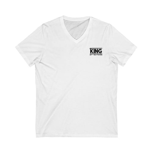 King By Nature V-Neck White Tee