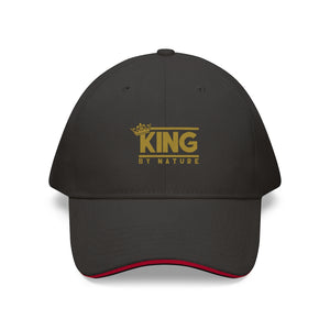 KING BY NATURE Hat(black w/ red trim)