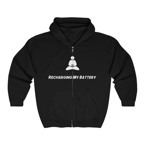 Recharging My Battery Zip Up Hoodie