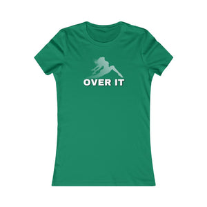 Over It (white logo)Women’s Slim Tee