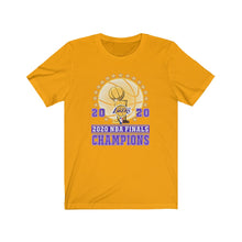 Load image into Gallery viewer, Gold Lakers 2020 Champs Unisex Tee