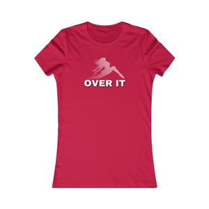 Over It (white logo)Women’s Slim Tee