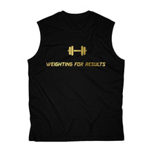 Load image into Gallery viewer, “Weighting For Results” Sleeveless Fitness T-shirt