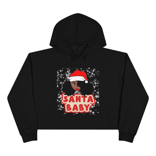 Santa Baby Crop Hoodie