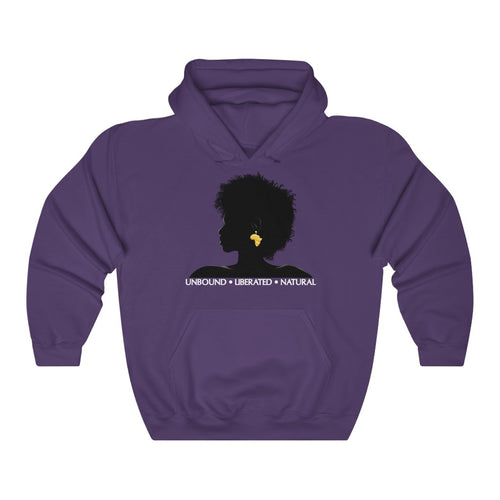Natural Hair Purple Hoodie