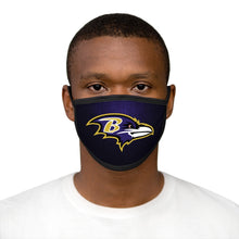Load image into Gallery viewer, Ravens Mixed-Fabric Face Mask
