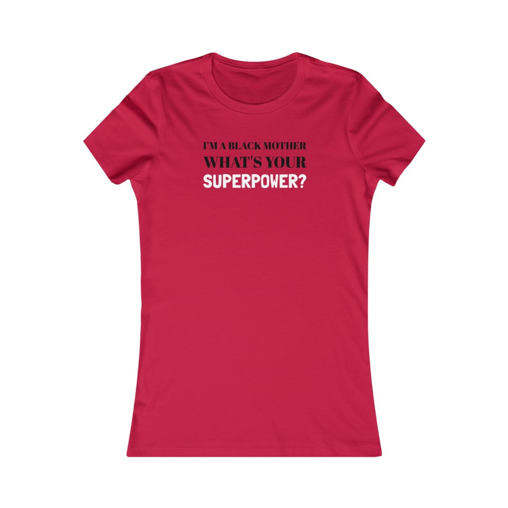 Black Mother Slim Fit Tee
