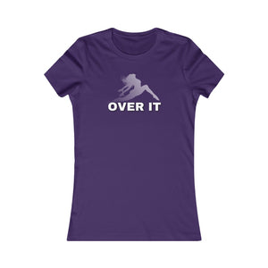 Over It (white logo)Women’s Slim Tee