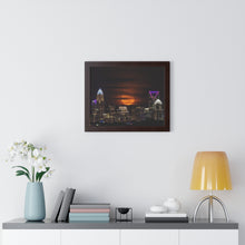 Load image into Gallery viewer, Charlotte Skyline Framed Horizontal