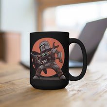 Load image into Gallery viewer, Baby Yoda Black Mug 15oz