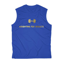 Load image into Gallery viewer, “Weighting For Results” Sleeveless Fitness T-shirt
