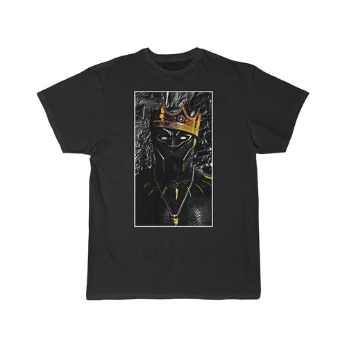 Black Panther crown metallic tee