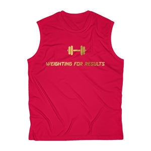 “Weighting For Results” Sleeveless Fitness T-shirt