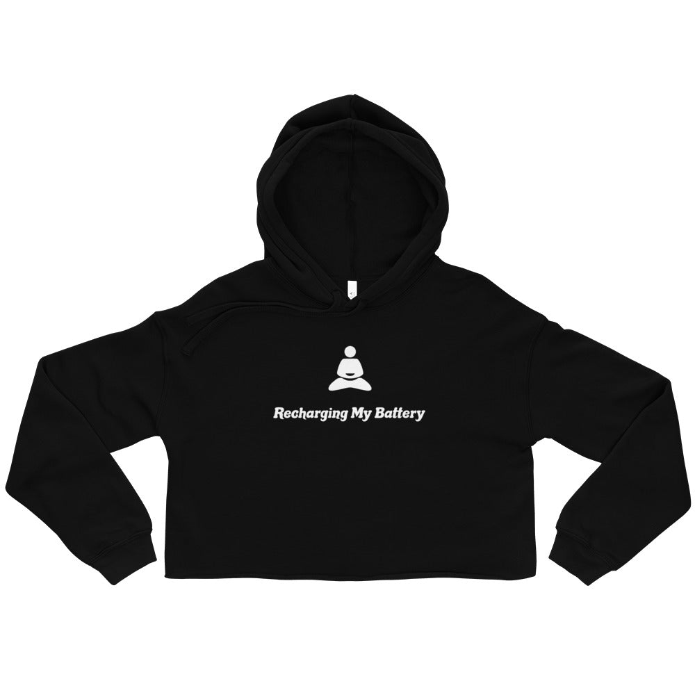 Recharge My Battery Crop Hoodie (Yoga)